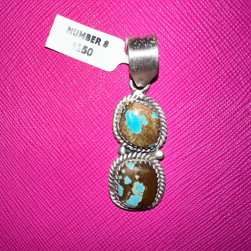 Turquoise and Sterling Silver Pendant